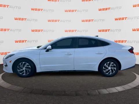 Photos of 2021 Hyundai Sonata Hybrid Blue for sale in West Valley City, UT at West Auto Sales - West Valley