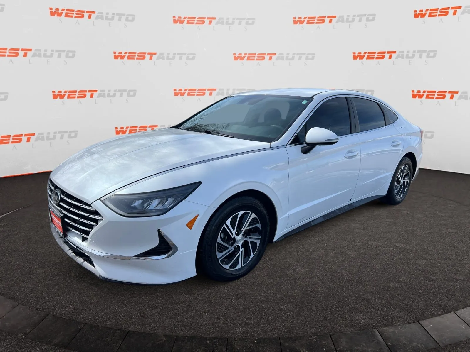 White 2021 Hyundai Sonata Hybrid Blue for sale in West Valley City, UT