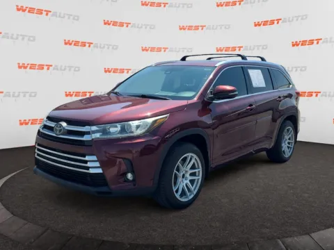 Red 2019 Toyota Highlander Limited for sale in West Valley City, UT