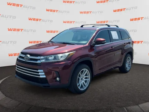Red 2019 Toyota Highlander Limited for sale in West Valley City, UT
