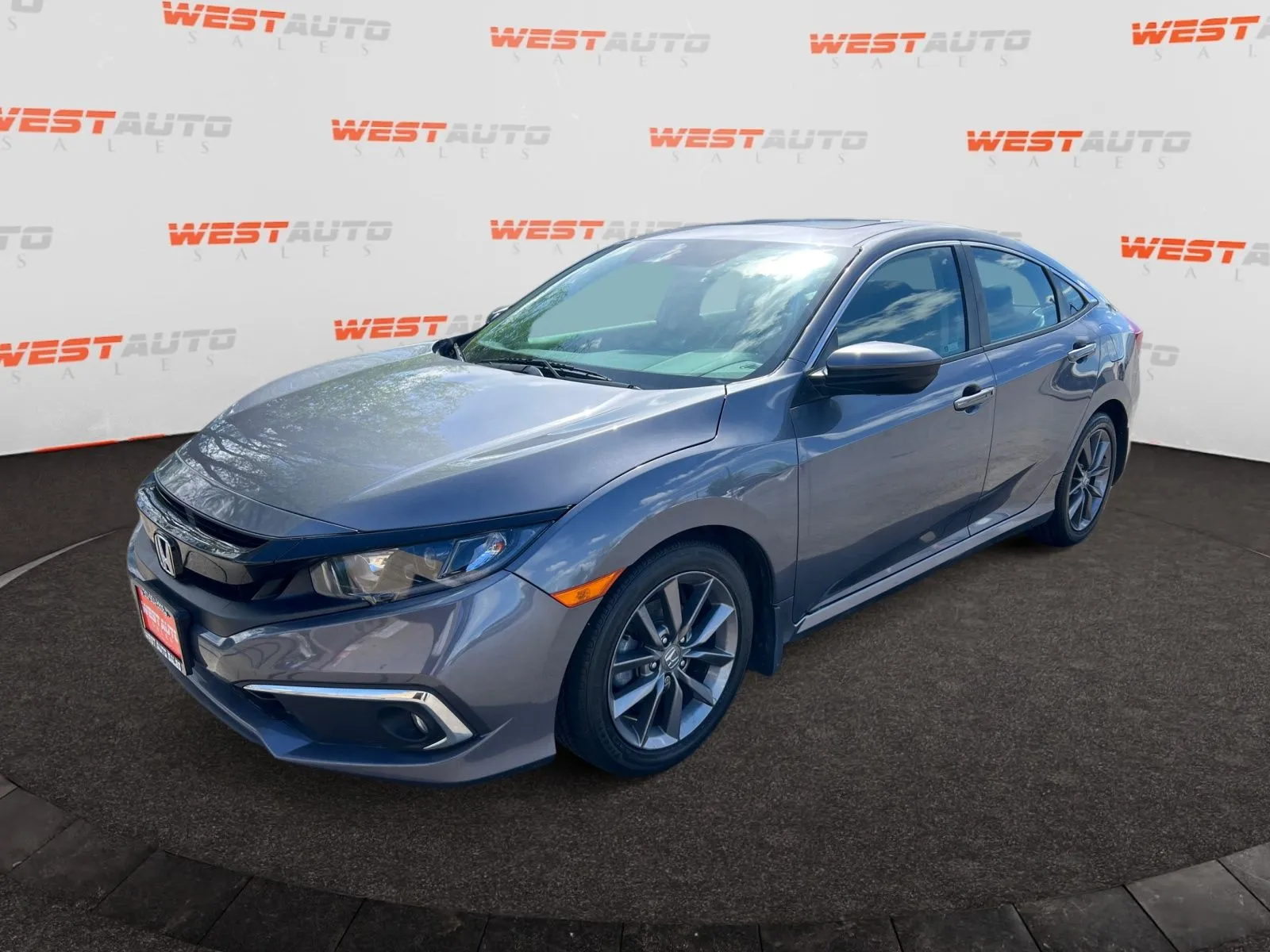 Gray 2021 Honda Civic EX for sale in West Valley City, UT