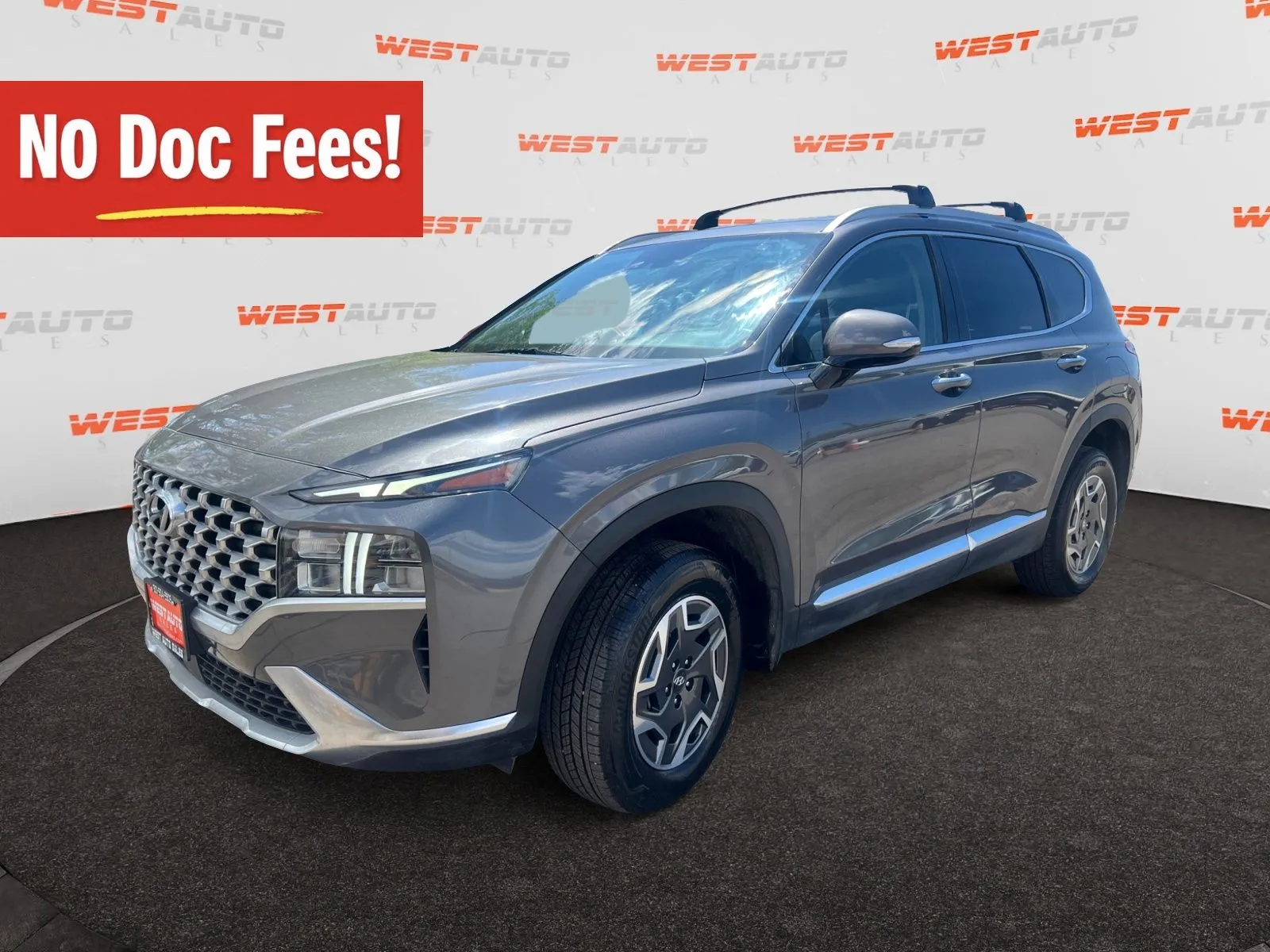Gray 2021 Hyundai Santa Fe Hybrid Blue for sale in West Valley City, UT