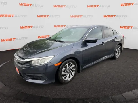 Red 2016 Honda Civic EX for sale in West Valley City, UT