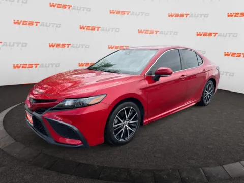 Red 2021 Toyota Camry SE for sale in West Valley City, UT