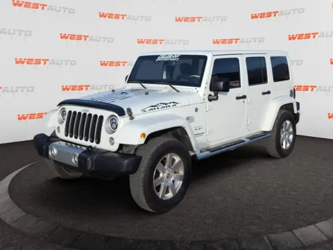 Blue 2017 Jeep Wrangler Unlimited Sahara for sale in West Valley City, UT