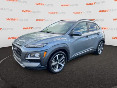 Silver 2021 Hyundai Kona Limited for sale in West Valley City, UT