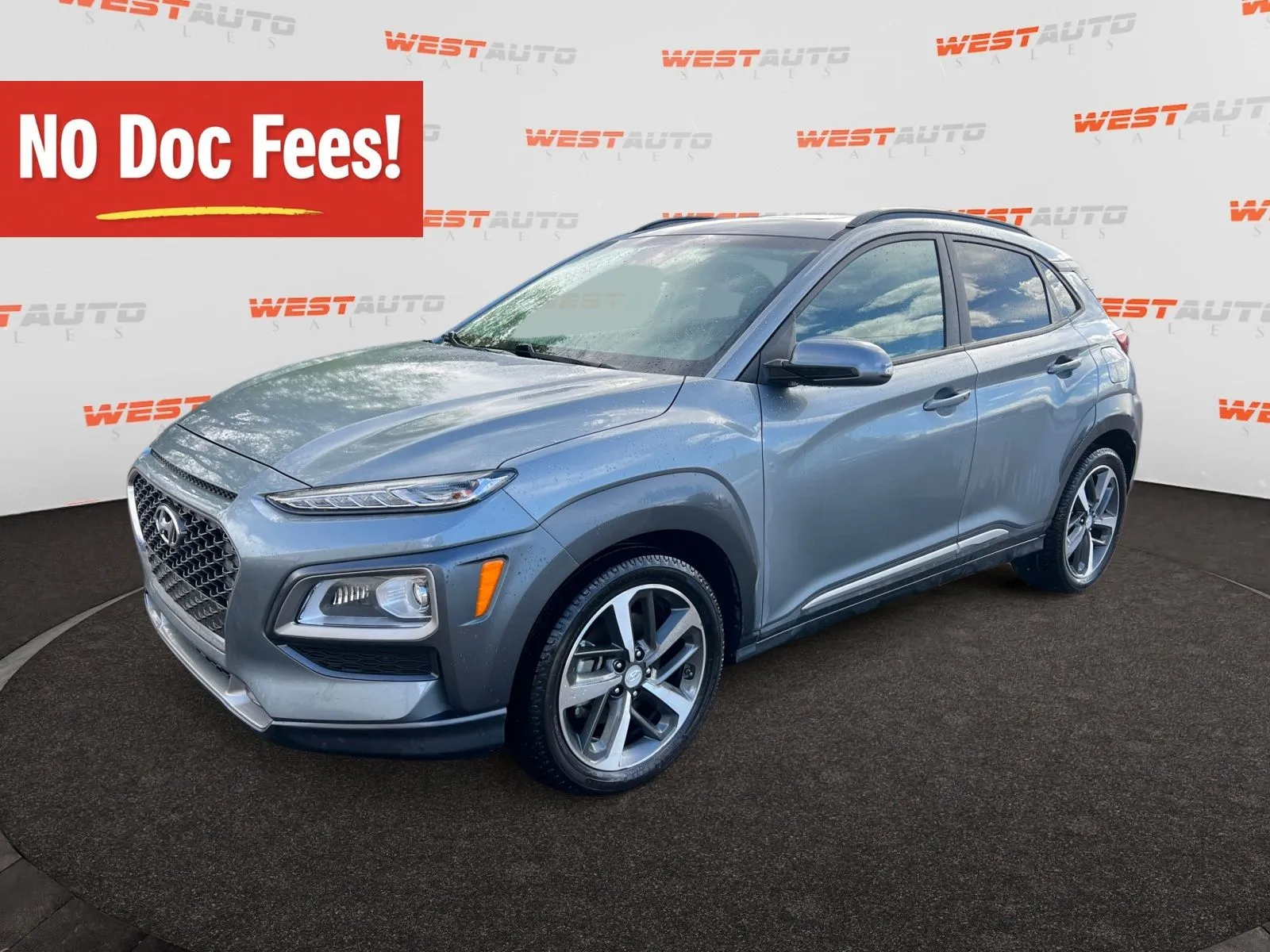 Silver 2021 Hyundai Kona Limited for sale in West Valley City, UT