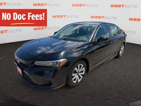 Black 2023 Honda Civic LX for sale in West Valley City, UT