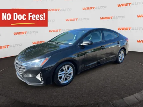 Black 2019 Hyundai Elantra SEL for sale in West Valley City, UT