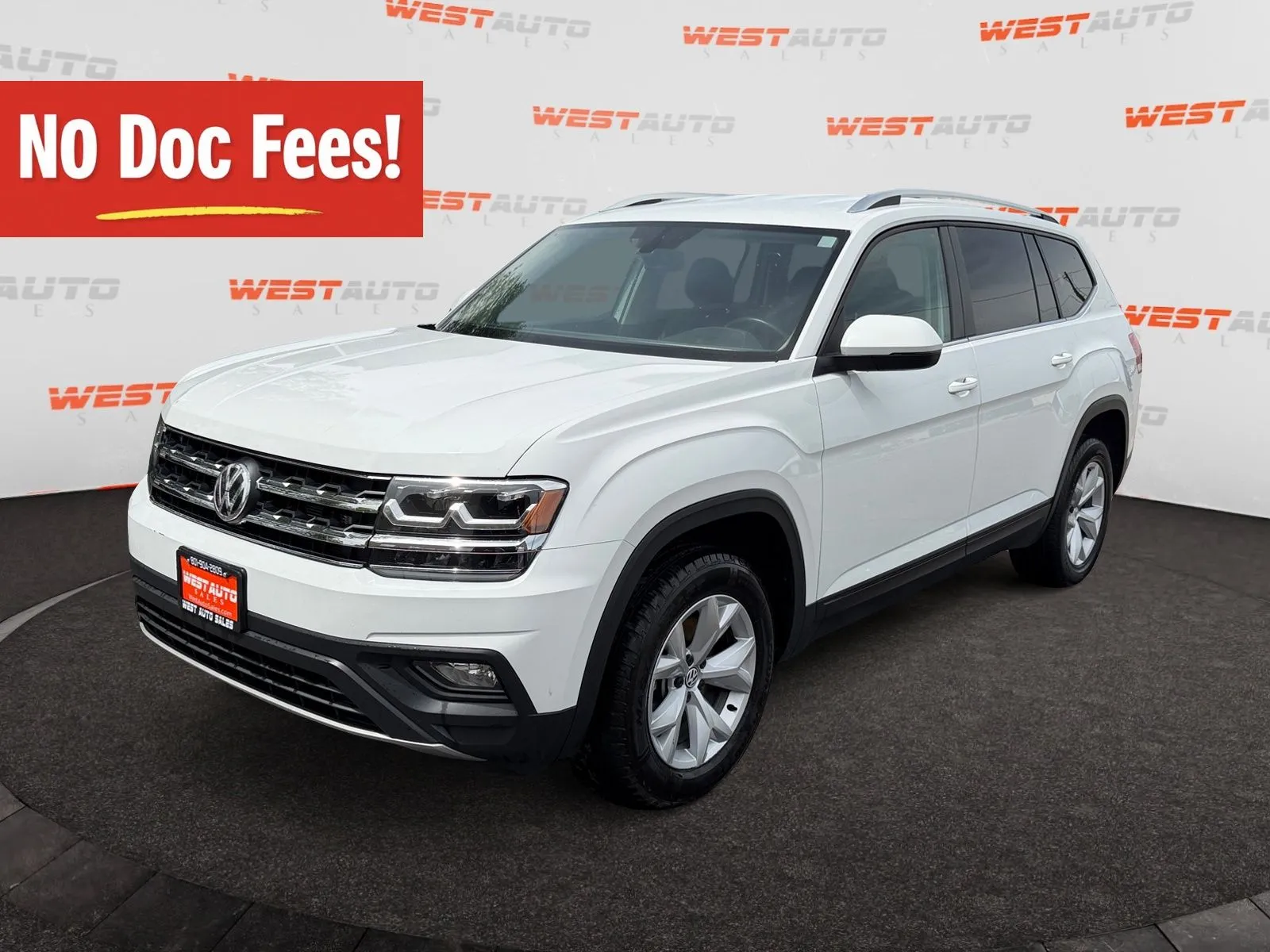 White 2019 Volkswagen Atlas 3.6L V6 SE for sale in West Valley City, UT