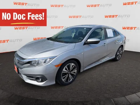 Silver 2017 Honda Civic EX-T for sale in West Valley City, UT