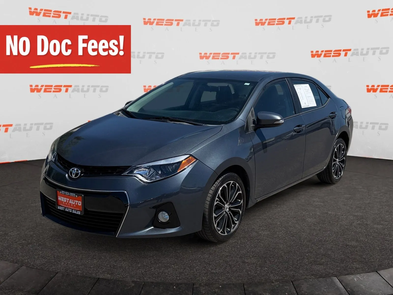 Gray 2016 Toyota Corolla S Plus for sale in West Valley City, UT