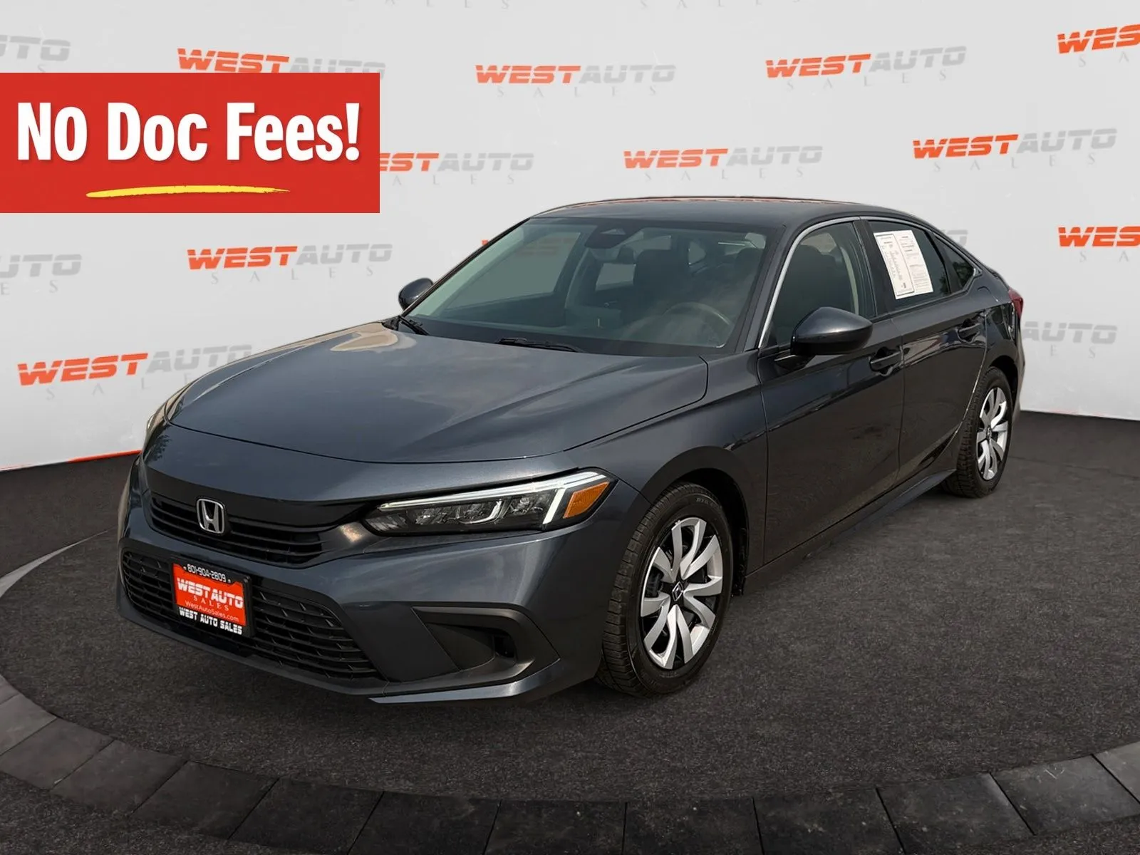 Gray 2022 Honda Civic LX for sale in West Valley City, UT