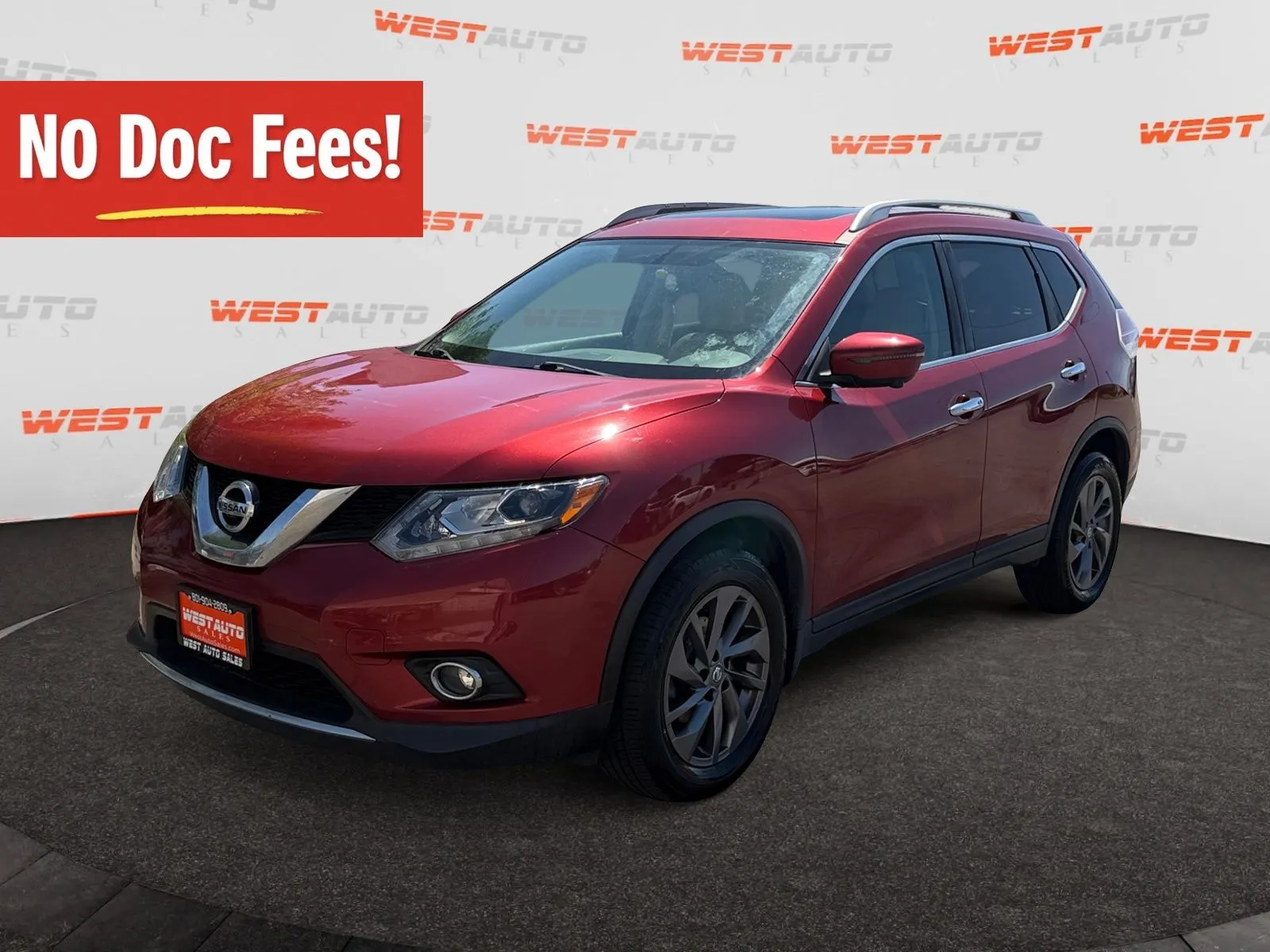 Red 2016 Nissan Rogue SL for sale in West Valley City, UT