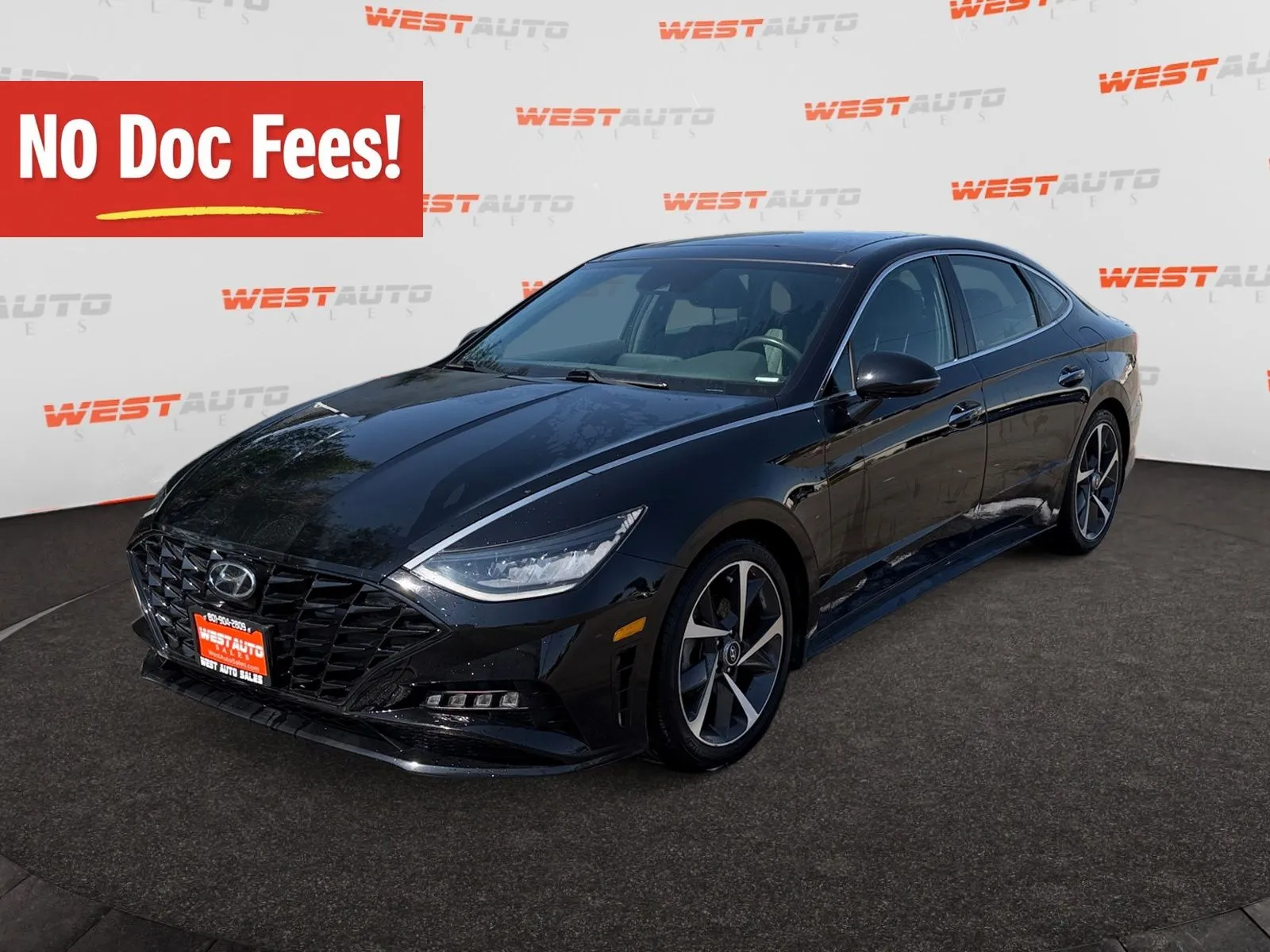 Black 2023 Hyundai Sonata SEL Plus for sale in West Valley City, UT