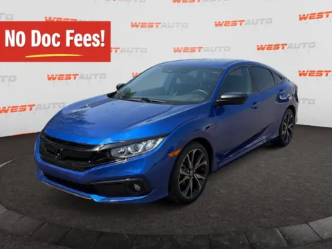Blue 2021 Honda Civic Sport for sale in West Valley City, UT