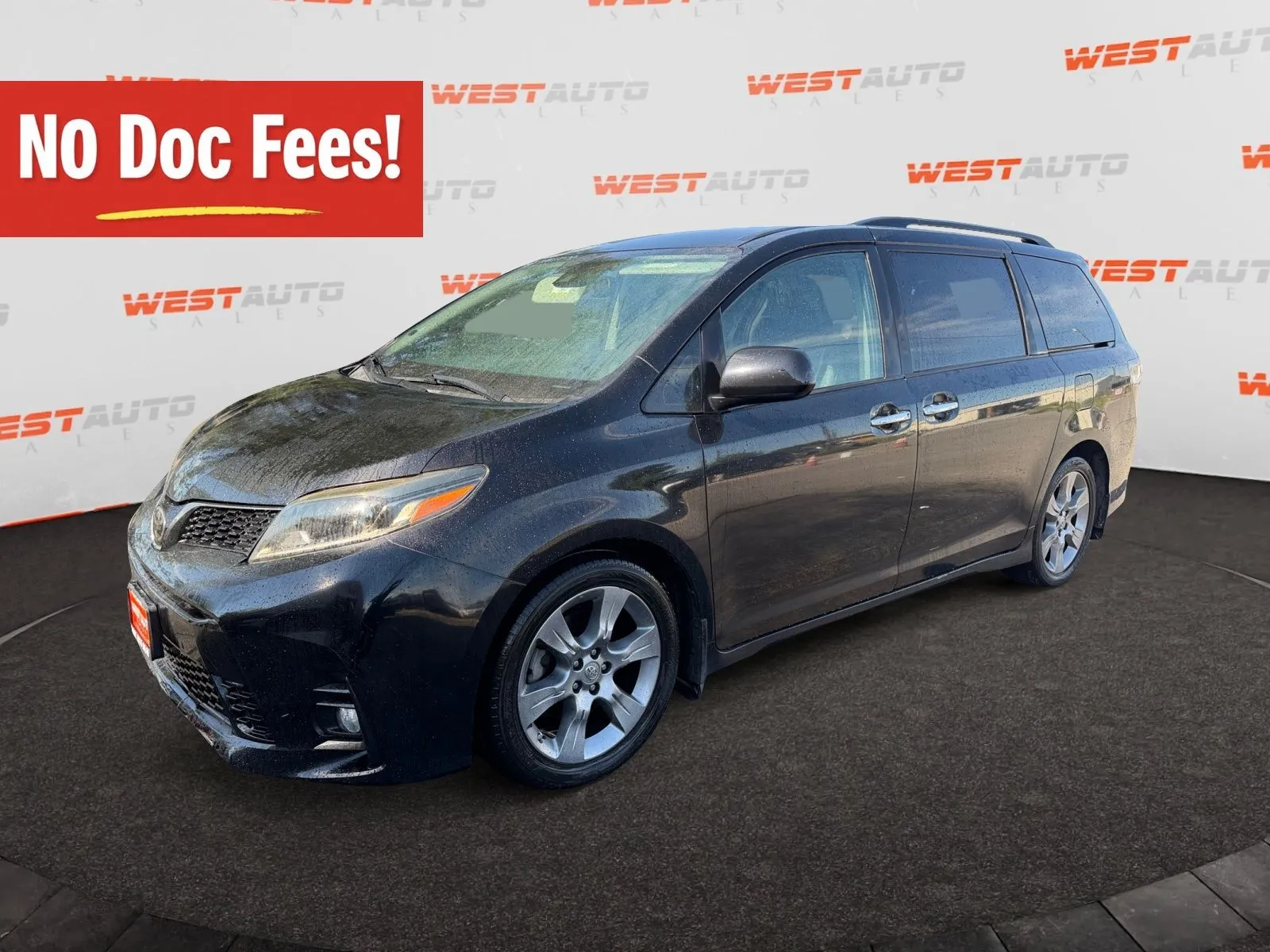 Black 2019 Toyota Sienna SE for sale in West Valley City, UT