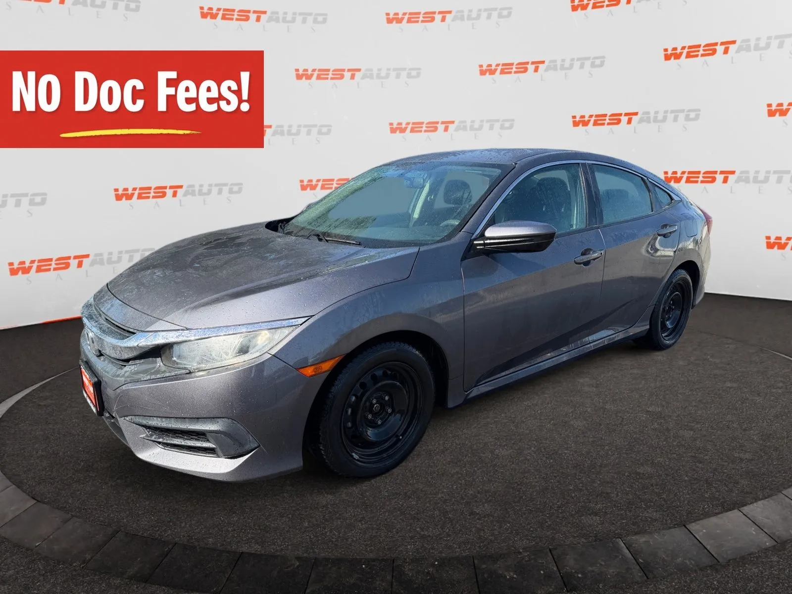 Gray 2017 Honda Civic LX for sale in West Valley City, UT