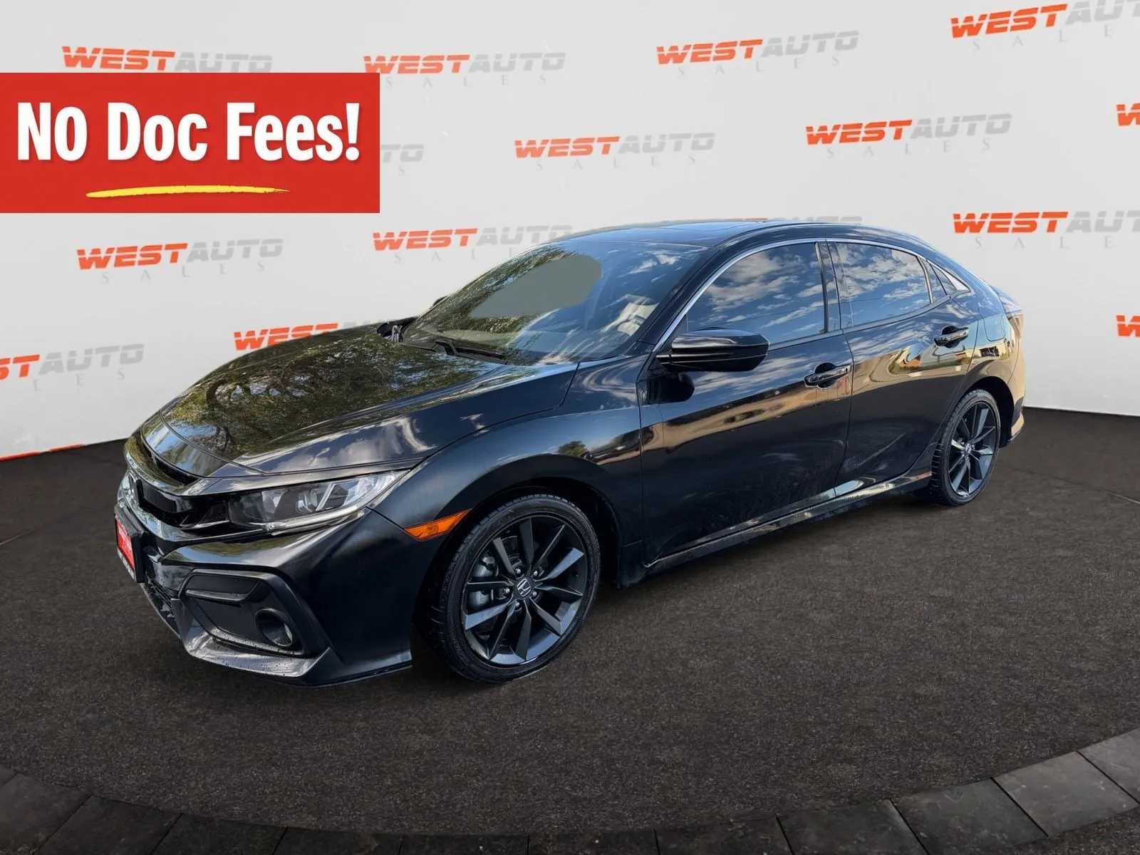 Black 2020 Honda Civic EX for sale in West Valley City, UT