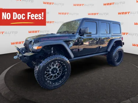 Black 2021 Jeep Wrangler Unlimited Rubicon for sale in West Valley City, UT