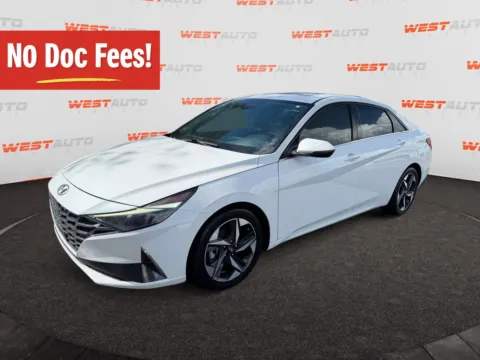 White 2022 Hyundai Elantra Limited for sale in West Valley City, UT