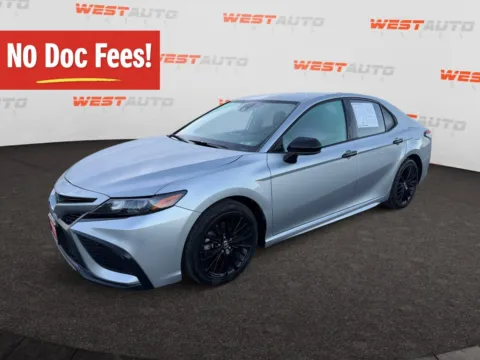 Silver 2021 Toyota Camry SE Nightshade for sale in West Valley City, UT