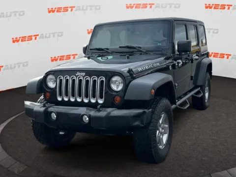 Black 2013 Jeep Wrangler Unlimited Rubicon for sale in West Valley City, UT