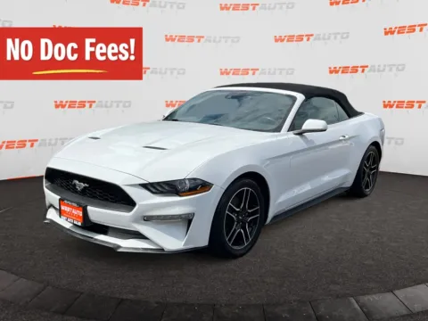 White 2023 Ford Mustang EcoBoost Premium for sale in West Valley City, UT