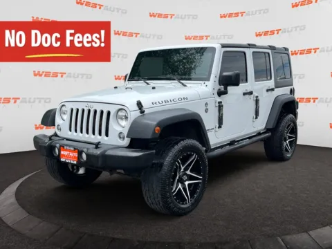 White 2017 Jeep Wrangler Unlimited Rubicon for sale in West Valley City, UT