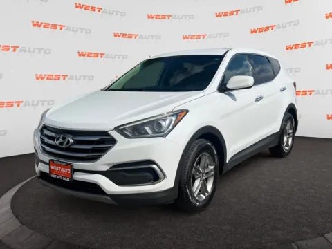 White 2018 Hyundai Santa Fe Sport 2.4 Base for sale in West Valley City, UT