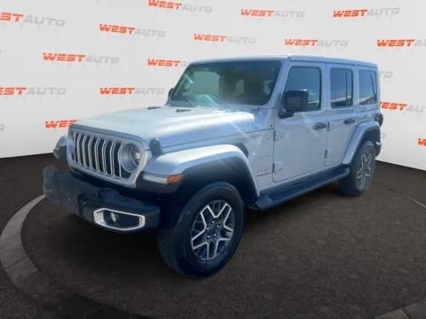 Silver 2024 Jeep Wrangler Sahara for sale in West Valley City, UT