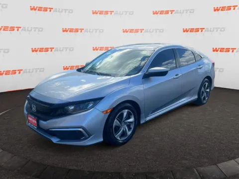 Silver 2019 Honda Civic LX for sale in West Valley City, UT