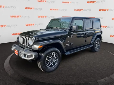Black 2024 Jeep Wrangler Sahara for sale in West Valley City, UT
