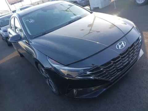 Black 2021 Hyundai Elantra Limited for sale in West Valley City, UT