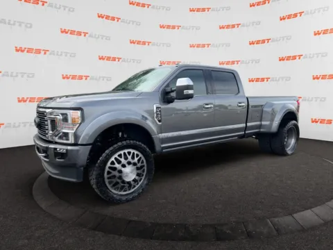 Gray 2022 Ford F-450SD Platinum for sale in West Valley City, UT