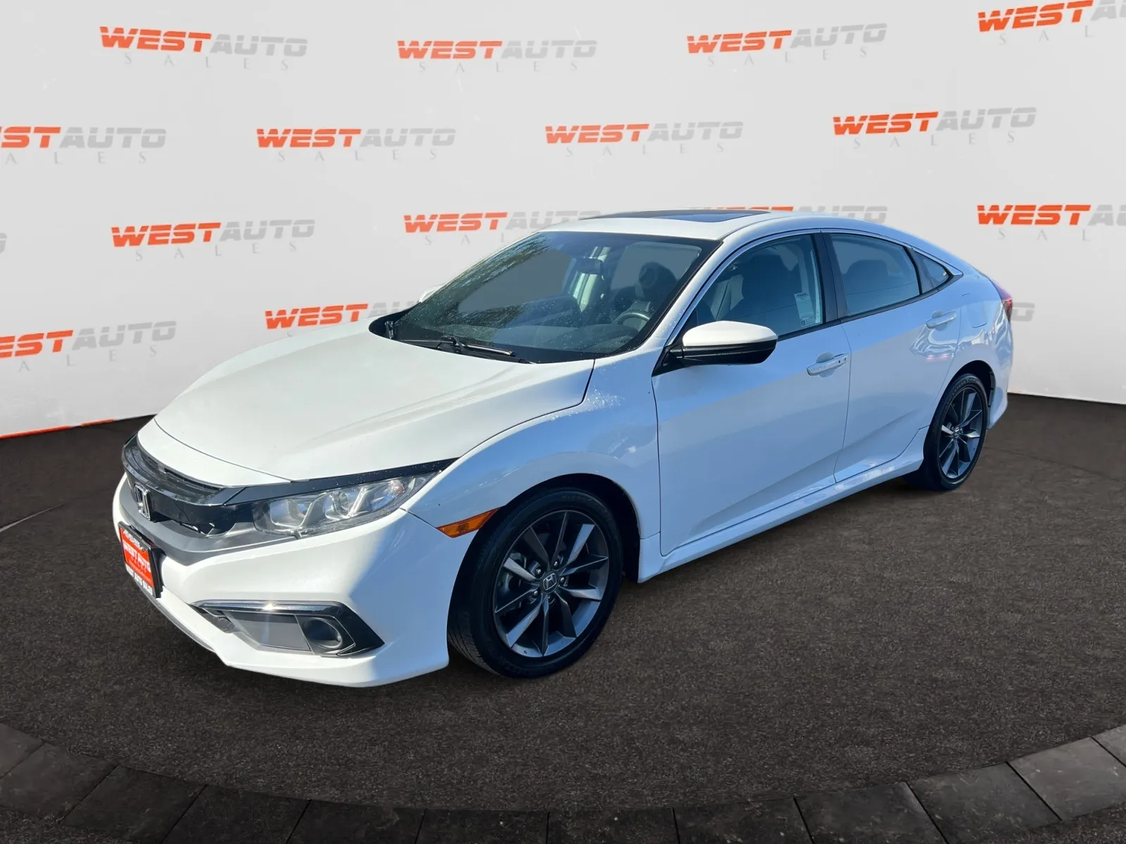 White 2021 Honda Civic EX for sale in West Valley City, UT