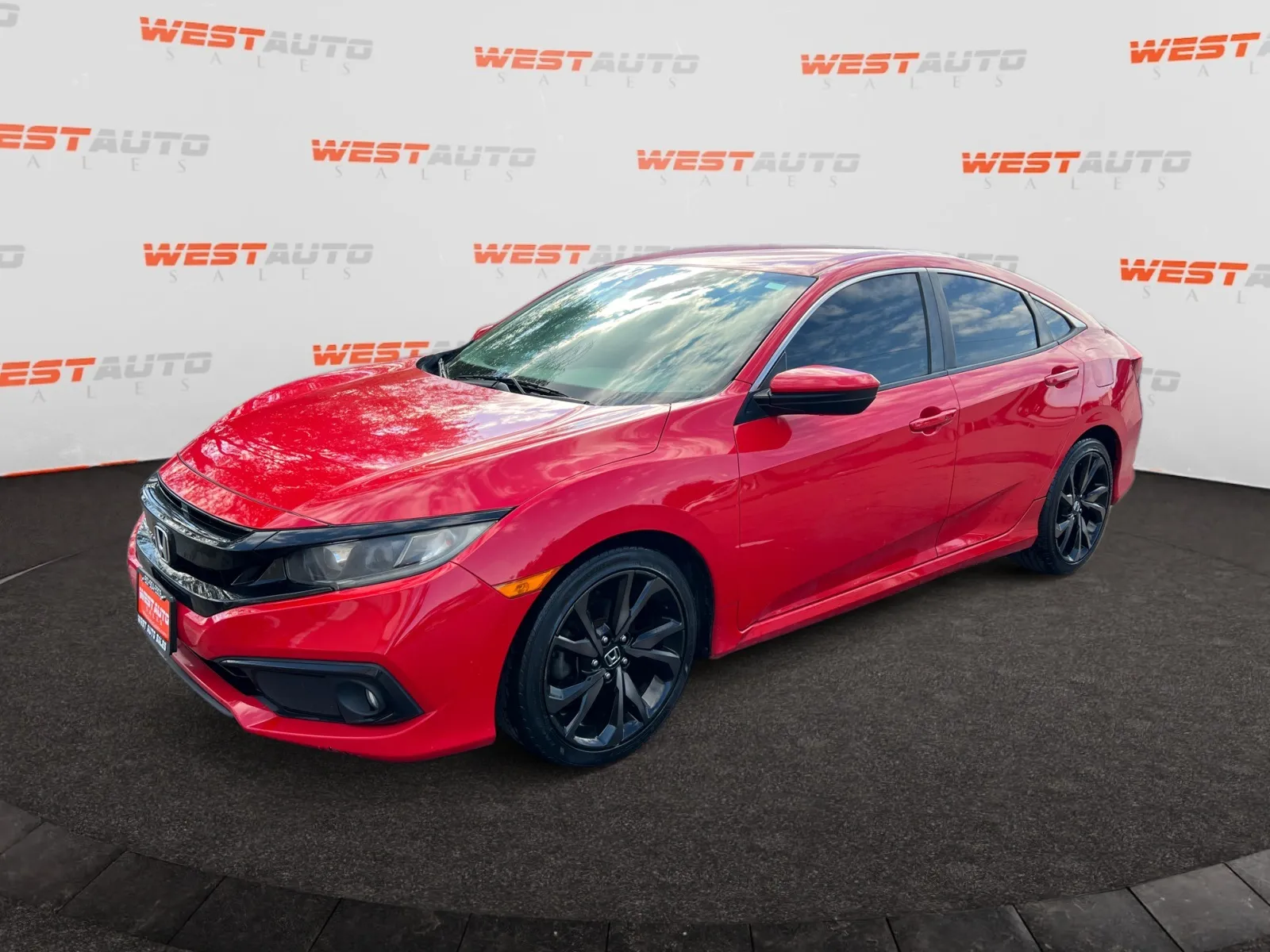 Red 2019 Honda Civic Sport for sale in West Valley City, UT
