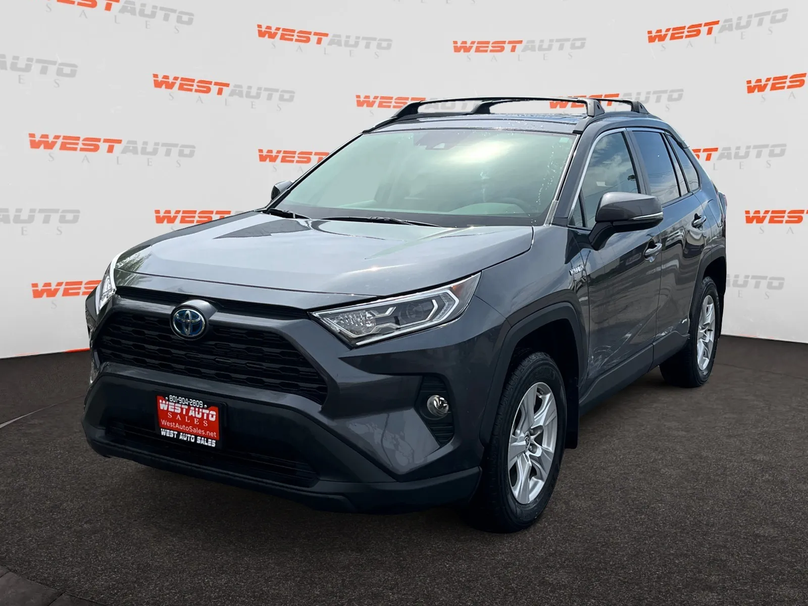 Gray 2021 Toyota RAV4 Hybrid XLE for sale in West Valley City, UT