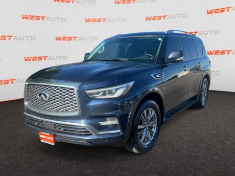 Blue 2019 INFINITI QX80 LUXE for sale in West Valley City, UT