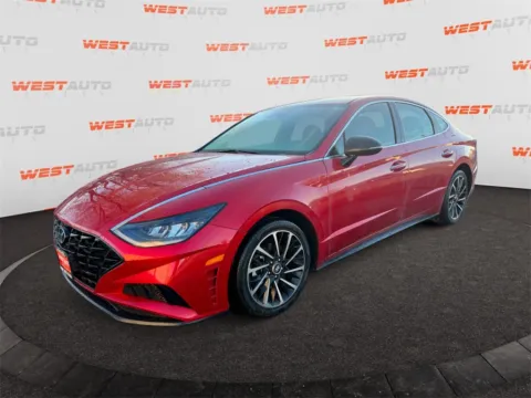 Red 2020 Hyundai Sonata SEL Plus for sale in Tooele, UT