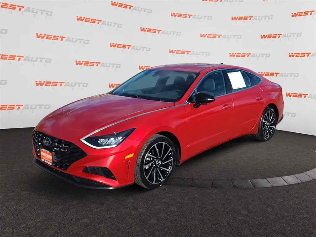 Red 2020 Hyundai Sonata SEL Plus for sale in Tooele, UT