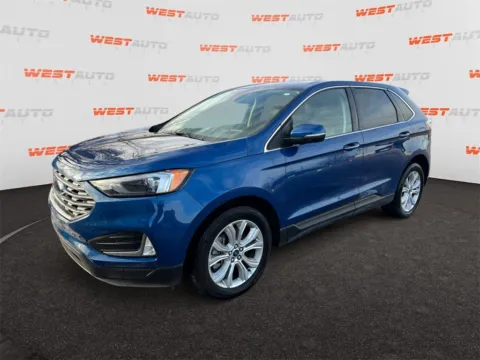 Blue 2022 Ford Edge Titanium for sale in Tooele, UT