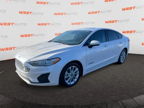 White 2019 Ford Fusion Hybrid SE for sale in Tooele, UT