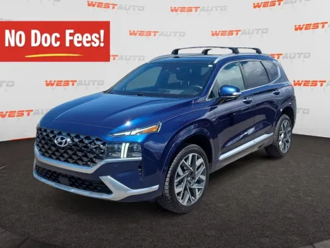 Blue 2022 Hyundai Santa Fe Calligraphy for sale in Tooele, UT