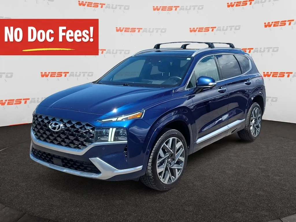 Blue 2022 Hyundai Santa Fe Calligraphy for sale in Tooele, UT