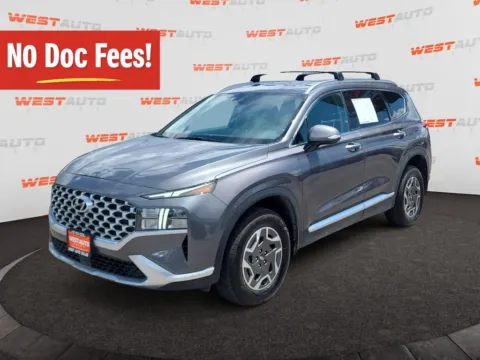 Gray 2021 Hyundai Santa Fe Hybrid Blue for sale in Tooele, UT