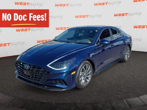 Blue 2021 Hyundai Sonata Limited for sale in Tooele, UT