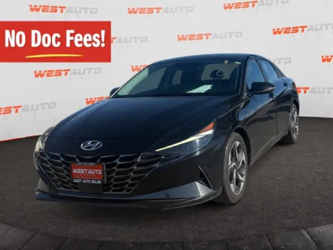 Black 2021 Hyundai Elantra Limited for sale in Tooele, UT