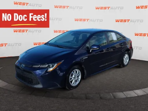 Blue 2021 Toyota Corolla Hybrid LE for sale in Tooele, UT