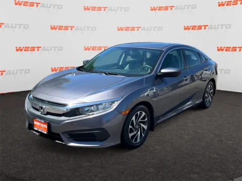 Gray 2017 Honda Civic EX for sale in Tooele, UT